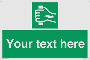 Custom Pull Bar Sign